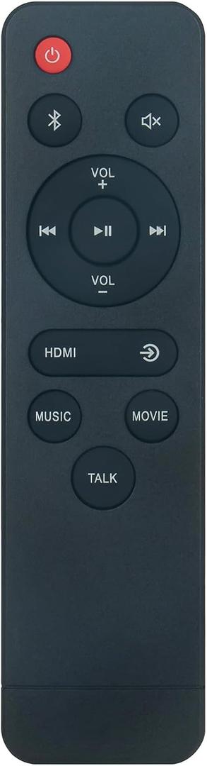 Replacement Remote Control Commander Compatible with Onn Sound Bar 100056522 Soundbar Audio System Speaker