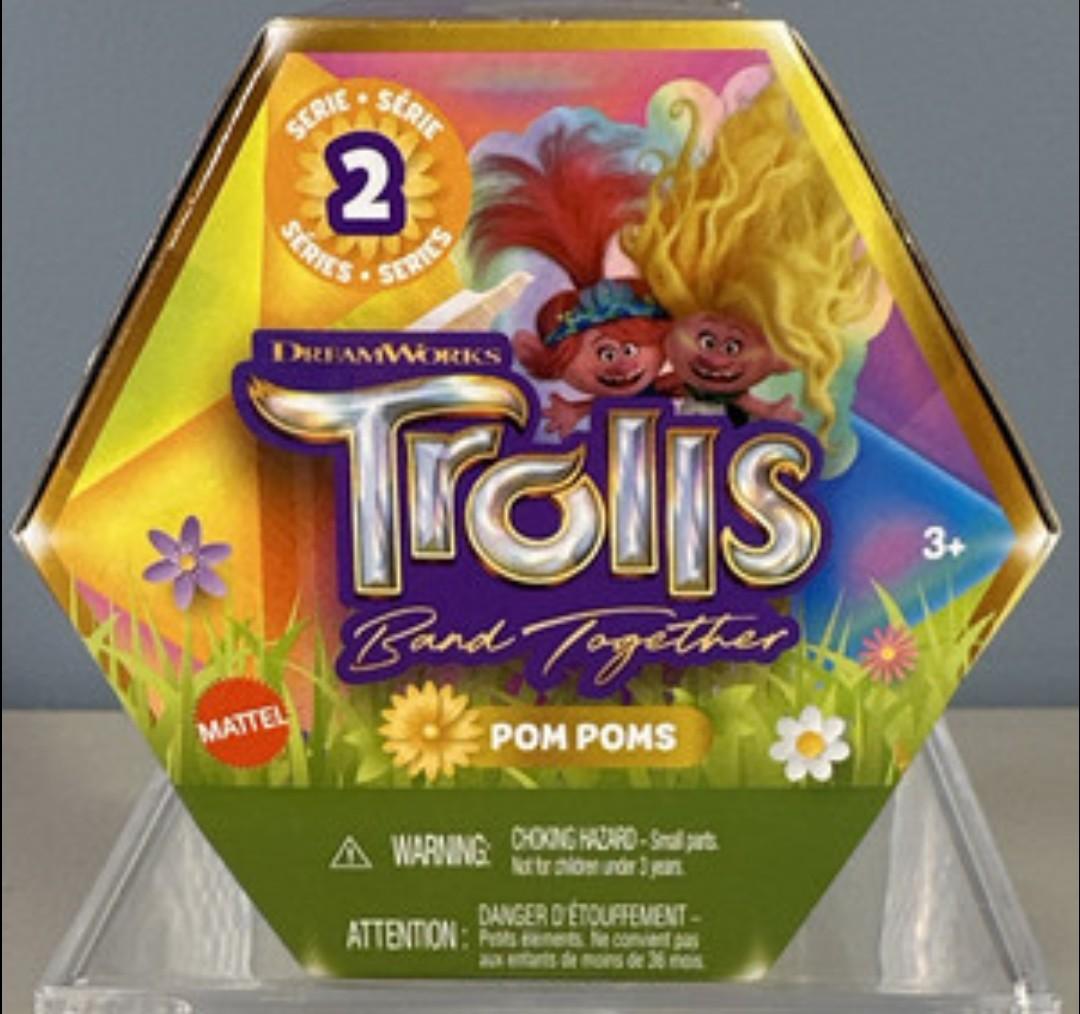 Trolls Band Together Series 2 Pom Poms Mystery Pack [1 RANDOM Keychain]