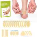 Bukihome Hydrocolloid Gel Blister Bandages - Waterproof Adhesive Blisters Bandages - 16Pcs Blister Pads for Heel, Foot, Toe, Feet - Gel Blister Chshions for Prevention & Recovery (Variety Pack)