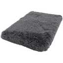 Totority Washable Deep Sleep Pet Nest Cushion for Dogs and Cats, Warm Plush Dog Sofa Bed Mat, Medium 50x40x5cm, Dark Grey, Comfortable Sleeping Pad for Indoor Pets