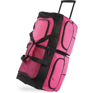 Pacific Coast Unisex 30' Large Rolling Duffel Bag, Pink,One Size