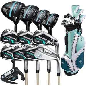 PGF Lady Gold TP Women's Complete Golf Club Package Set [17-Pieces][Hand: Right] [Length: Petite]