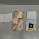 GVIEWIN for Samsung Galaxy S26 Ultra Case, [Slide Camera Cover & Built-in HD Screen Protector] [2 Front Frames] Shockproof Military Grade Protective Marble Phone Case S26 Ultra 6.9" (Topaz/Gold)