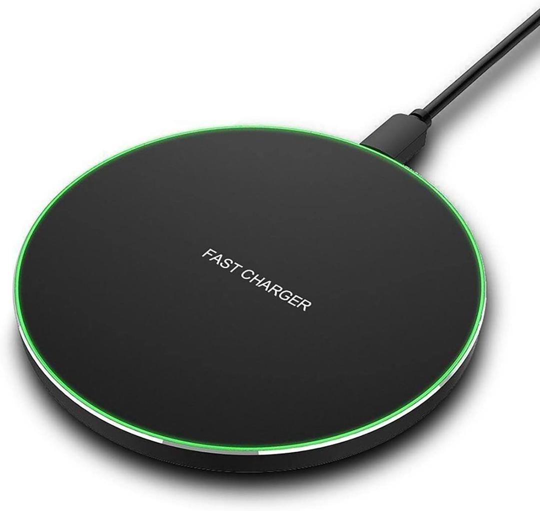 Fast Wireless Charger,20W Max Wireless Charging Pad Compatible with iPhone 16/16 Pro/15/14/13/12/SE/11/XS Max/XR,AirPods;FDGAO Wireless Charge Mat for Samsung Galaxy S25/S24/Note,Pixel/LG G8 (20W-Black)
