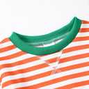 Toddler Girl Sweatshirt Long Sleeve Striped Pullover Top Fall Winter Outfits 1-5T (Yellow)