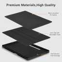 CoBak Case for Samsung Galaxy Tab S10 Lite / S10 FE / S9 FE 10.9 Inch, Protective Smart Auto Wake/Sleep Cover with Anti-Slip Multi-Angle Stand and S Pen Holder, Black