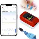 Baby Oxygen Monitor with Bluetooh App, Tracks Baby's Heart Rate, Oxygen Level, Baby Sleep Monitor, Adjustable Foot Band for 0-36 Months Infant, Non-Medical Use Only