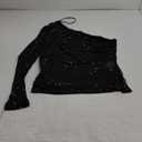 Forever 21 Women's Rhinestone One-Shoulder Crop Top, XL