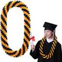 Suncalla 43" 2026 Graduation Lei Double Braided Strands Ribbon Lei Necklace Hawaiian Flower Garland for Class of 2026 Graduation Party Supplies