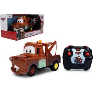 Jada Disney Pixar Cars Turbo Racer Tow Mater  1:24 Scale RC Vehicle  Turbo Boost, USB Rechargeable, 2.4GHz  Remote Control Toy for Kids Ages 6+  Rust Finish Toys