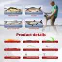 Fishing Rod and Reel Combo Set - 2PCS 6.89ft Collapsible Carbon Fiber Rods with Spinning Reels Fishing Lures Carrier Bag for Travel Saltwater Freshwater Complete Fishing Pole Kit for Anglers