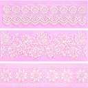 Embossing Lace Fondant Molds, Multi Circle Flowers Lace Mat Wedding Cake Decoration Tool, Rattan Shaped Cupcake Mat Silicone Molds Set of 3