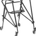 Inspired by Drive Nimbo 2G Lightweight Posterior Walker with Seat, Emperor Black, Extra Large