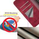 3 x SUANPOT for Samsung Galaxy A25 5G Wallet case with RFID Blocking Credit Card Holder,Flip Book PU Leather Protective Cover Women Men for Samsung A25 Phone case Red