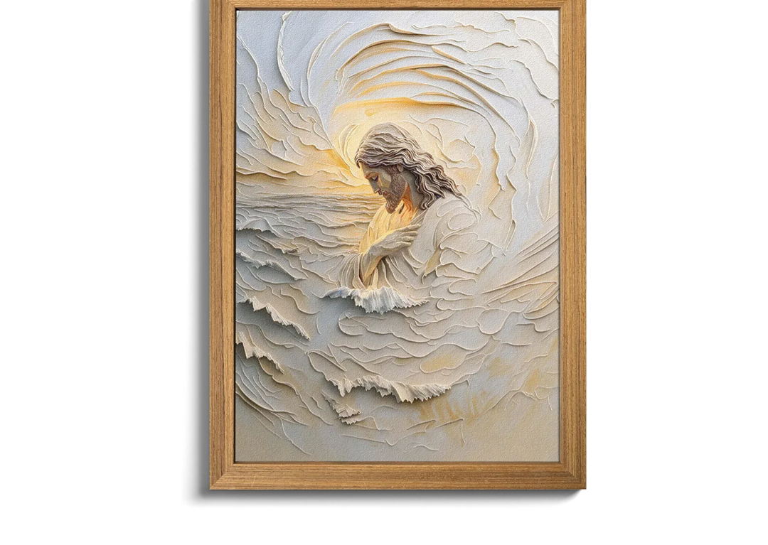 16x24 textured Jesus 3d art