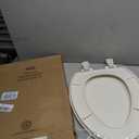 Bemis 7300SLEC Slow Close Toilet Seat, Easy Clean Hinges and Durable Plastic Seat, Made in USA, Elongated, Biscuit