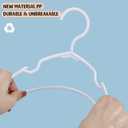 100 Pack White Kids Hangers 11.6 Inch - Baby Clothes Hangers for Toddler & Child, Durable Plastic Children's Hangers for Closet, Pants, Coats, Skirts (Non-Slip, Space-Saving)