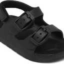 ChayChax Toddler Boys Girls Double Buckle Sandals Children's Adjustable Back Strap Water Sandal Size 7
