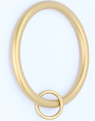 14 Pack Curtain Rings with Eyelets Metal Drapery Ring for Curtain