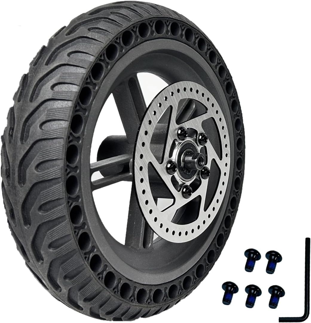 8.5x3 Solid Tire 8.5 inch with Hub & Disc Brake, Electric Scooter Rear Tire