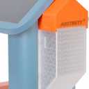 XXL Seed Extender for Bird Buddy Feeder (Transparent White + Orange Roof)