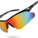 GoLight Polarized Wraparound Sports Sunglasses for Men & Women – UV400, Anti-Glare, Lightweight Frame with Metal Hinges