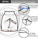 EYEURL 5 Pack Reading Glasses for Women-Cat Eye Blue Light Blocking Readers Fashion Computer Glasses with Spring Hinge Anti-Glare Readers for Women 2.25