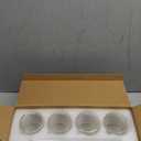 NETANY Drinking Glasses with Glass Straw 4pcs Set - 16oz Highball Glass Cups, Beer Glasses, Iced Coffee Glasses, Cute Tumbler Cup, Ideal for Whiskey, Soda, Tea, Water, Gift, 2 Brushes