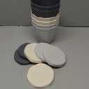 InmeRun Plant Pots Indoor Plastic Flower Pots Outdoor 5 inch Set of 6 Pack with Drainage Holes and Saucers for Garden Pots (5 in 6 pcs) (Multicolor)