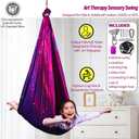 Double Layer Sensory Swing for Kids & Adults, Holds 300lbs with 360° Hanger