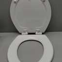 Mayfair NextStep2 Toilet Seat with Built-In Potty Training Seat, Slow-Close, Removable that will Never Loosen, Round, White