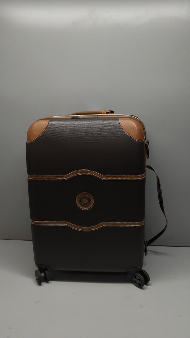 DELSEY PARIS Chatelet Air 2.0 Hardside Luggage with Spinner Wheels, Chocolate Brown, Checked-Large 28 Inch