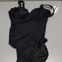 TASHEHE Women's One Piece Swimsuit Sexy Push Up Underwire Bathing Suit Ruched High Waisted Tummy Control Swimwear Large,Black