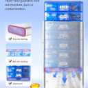 Vaydeer Metal Pill Organizer 3 Times a Day, Weekly Pill Box with Built-in Desiccant Compartment, Airtight 7 Day Travel Pill Case for Medication, Vitamins & Supplements (Silver)
