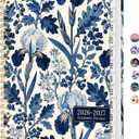 Planner 2026-2027, Academic Year Monthly & Weekly Planner Caledndar, July 2026 - June 2027, Hardcover Large Planning Agenda Book with Tabs for School Office Supplies, 8.5" x 11" - Blue Heirloom