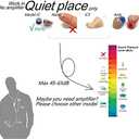 A780 Battery Life 8 Hours Spy Earpiece with Neckloop No Amplifier Work in Quiet Place