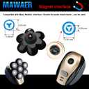 Universal Magnetic 7 Blades Head shaver replacement heads Compatible with Freedom Gold series Head Shaver, and Many Brands, Shaver Replacement Heads for Head Shaver Universal replacement heads