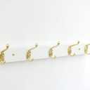 Shankala Wall Mount Coat Rack, Hooks for Wall, Gold