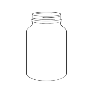 4 X Small glass jars