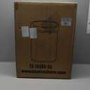 BestOffice | 13 Gallon Trash Can with Lid | Automatic Touchless Garbage Can | Odor Control | Modern Oval Design | Easy to Clean | Stainless Steel | Fits Any Kitchen, Bathroom, Office or Home