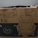 Serta Bryce Executive Office Chair, Ergonomic Computer DeskChairs with Patented AIR Lumbar Support, Comfy Body Pillows, Height Adjustable, Swivel Base with Wheels, Bonded Leather, Gray 