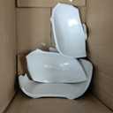 AmorArc Ceramic Dinnerware Sets, Wavy Rim Stoneware Plates and Bowls Sets, Highly Chip and Crack Resistant | Dishwasher & Microwave & Oven Safe Dishes set, Service for 6 (18pc) (Matte White)