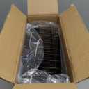 JASIWAY in Sink Dish Drying Rack, Expandable Stainless Steel Dish Drainers for Kitchen Sink, Over Sink Dish Drying Rack with Utensil Holder, 13.4''~16.9''D x 11.8''W, Black