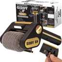 Horsepower Giddy Up GOLD Bristle-Free Spinning Grill Brush w/LED & Longer Run Time, Cordless/Rechargeable, 304 Stainless Steel Power Roller Blasts Away Burnt-On Food, No Bristles No Preheating 350 RPM