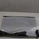 Wireless Keyboard and Mouse Combo,2.4G Full Size Wave Keys Ergonomic Keyboard with Wrist Rest for Natural Typing, 3 DPI Adjustable Ergonomic Silent Mouse for Computer/Laptop/Windows/Mac (Gray)