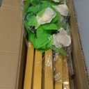 Wedding Welcome Sign Stand, 57x31x15"Welcome to Our Wedding Sign Stand with Leather Straps, Flower Vine, Vow Card, Wedding Sign Holder, Heavy Duty Floor Easel Stand for Sign for Wedding Birthday, Gold