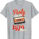 Party Like It's 1970 Disco - 1970s Funky Party 70s Groove T-Shirt, S
