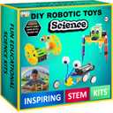 2 x Science Robotics Kit STEM Toys for Boys, DIY Educational Arts and Crafts for Kids, Science Experiments Building Project, Best Birthday for Boys & Girls Age 8 9 10 11 12 Years Old (Green- 3 Robotic Sets)