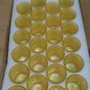 24 Pcs Votive Candle Holders, Glass Holders Bulk for Table Centerpiece, Tea Lights Candle Holders for Wedding Shower, Party and Home Decor Golden