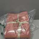 Market & Place 100% Cotton Super Soft Luxury Towel Set | Quick-Dry and Highly Absorbent | Waffle Textured | 550 GSM | 2 Bath Towels, 2 Hand Towels, & 2 Washcloths | Harper Collection (Rose) (6 Piece Set)